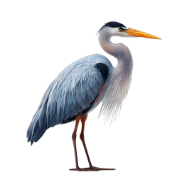 Blue Heron Icon - Elegant Nature Illustration