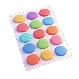 Colorful Silicone Push Button Board Toy Icon