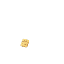 3D SIM Card Icon - Mobile Technology Vector
