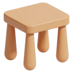 Stylish Simple Stool Icon for Home Decor