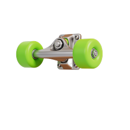 Skateboard-Truck-Räder Icon | 3D Sportausrüstung