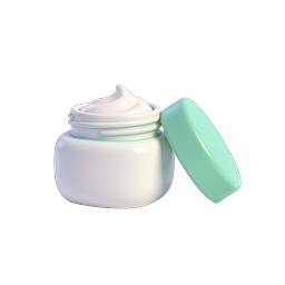 Skincare Cream Jar Icon - 3D Cosmetic Product