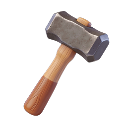 Sledgehammer Icon - 3D Realistic Tool Design