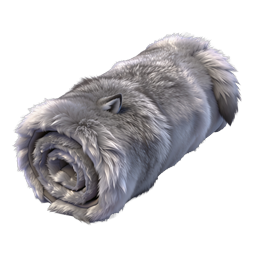 Sleeping Fluffy Animal 3D Render Icon