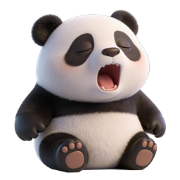 Sleepy Panda Icon for Nature and Wildlife Themes
