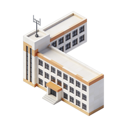 Modern Building Icon for Digital Projects and Real Estate