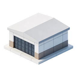 Modern Building Icon for Architecture and Real Estate Projects