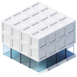 Stylish 3D Cube Icon for Technology Applications