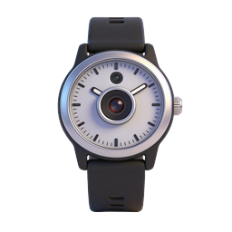 Smart Camera Watch Icon - 3D Wearable Tech