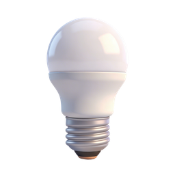 Stylish LED Lightbulb Icon for Modern Designs