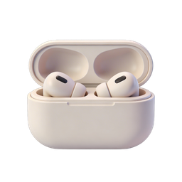 Icona elegante di auricolari wireless per progetti tecnologici