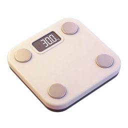Modern Bathroom Scale Icon for Health and Fitness