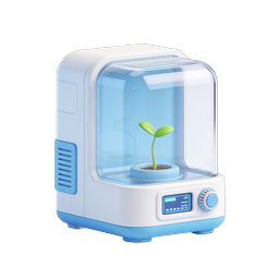 Smart Plant Incubator Icon - IoT Gardening Technology