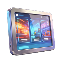 Smart Tablet Device 3D Icon - Modern Digital Display