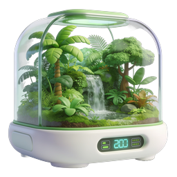 Smart Terrarium Garden with Digital Display Icon