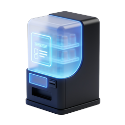 Smart Vending Machine 3D Icon | Futuristic Tech