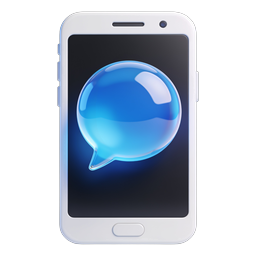 Smartphone Chat Icon - Mobile Messaging Communication