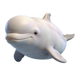 Charming Smiling Dolphin Icon for Marine Themes