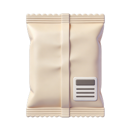 Icono de paquete de snacks - Embalaje de alimentos 3D realista