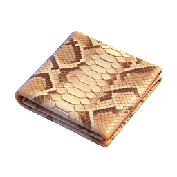 Snake Skin Folded Fabric Icon | Luxury Reptile Texture