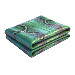 Snake Skin Folded Fabric Icon - Exotic Textile Design
