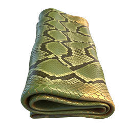 Realistic Green and Golden Snake Skin Texture Icon