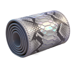 Schlangenleder-Yogamatten-Icon | Irisierendes Fitness-Design