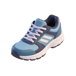 Stylish Blue Sneaker Icon for Sports and Fitness