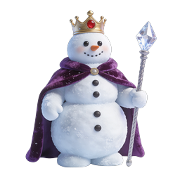 Royal Snowman King with Crystal Scepter Icon