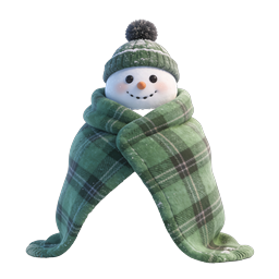 Cute Snowman Winter Icon - Cozy Christmas Character