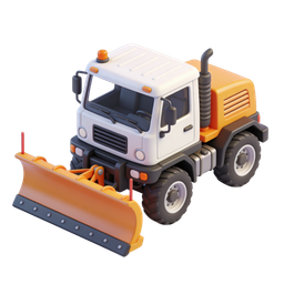 Stylish Snow Plow Truck Icon for Winter Services