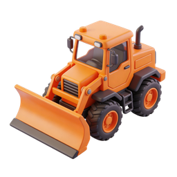 Vibrant Construction Vehicle Icon for Projects