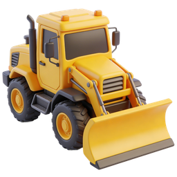 Bulldozer Icon for Construction Projects