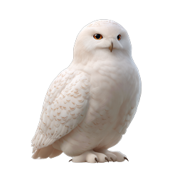 Snowy Owl Realistic Wildlife Icon | Arctic Bird Illustration