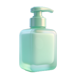 Mint Green Soap Dispenser Pump 3D Icon