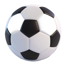 Realistic 3D Soccer Ball Icon - Premium Sports Asset