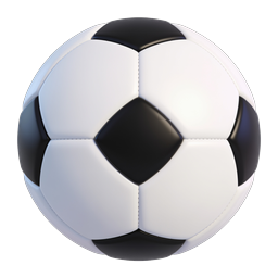 Realistic 3D Soccer Ball Icon | Classic Football Design