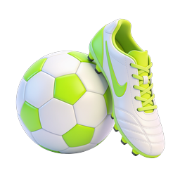 Soccer Cleat & Ball Icon - 3D Football Sports Icon