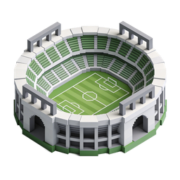 Stylish Soccer Stadium Icon for Sports Projects