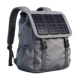 Solar Panel Backpack Icon - Eco-Friendly Tech Gear