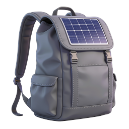 Solar Panel Backpack Icon - Eco-Friendly Tech Gear