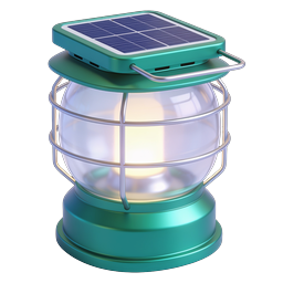 Solar Camping Lantern Icon | Eco-Friendly LED Light