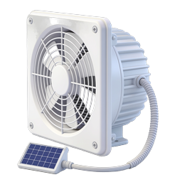 Solar Exhaust Fan Icon - Renewable Energy Ventilation
