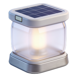 Solar Lantern Light Icon - Eco-Friendly LED Lamp