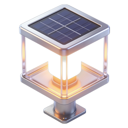 Solar Powered Light Lamp Icon | Renewable Energy