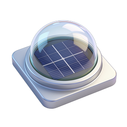 Solar Panel Energy Icon - 3D Realistic Renewable Power