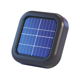 3D Solar Panel Icon | Renewable Energy Technology
