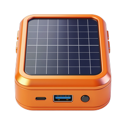 Portable Solar Power Bank Charger Icon | Renewable Energy