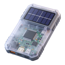 Solar Power Bank Icon - Portable Renewable Energy Charger
