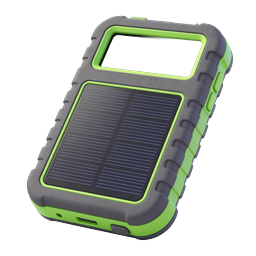 Rugged Solar Power Bank Icon | Portable Charger